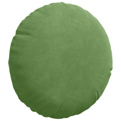 Cuscini per Seduta 2 pcs Verde chiaro Ã˜ 40 x 13 cm Velluto