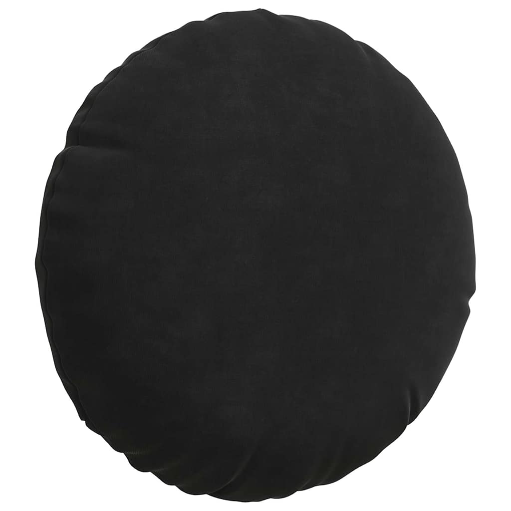 Cuscini per Seduta 2 pcs Nero Ã˜ 40 x 13 cm Velluto