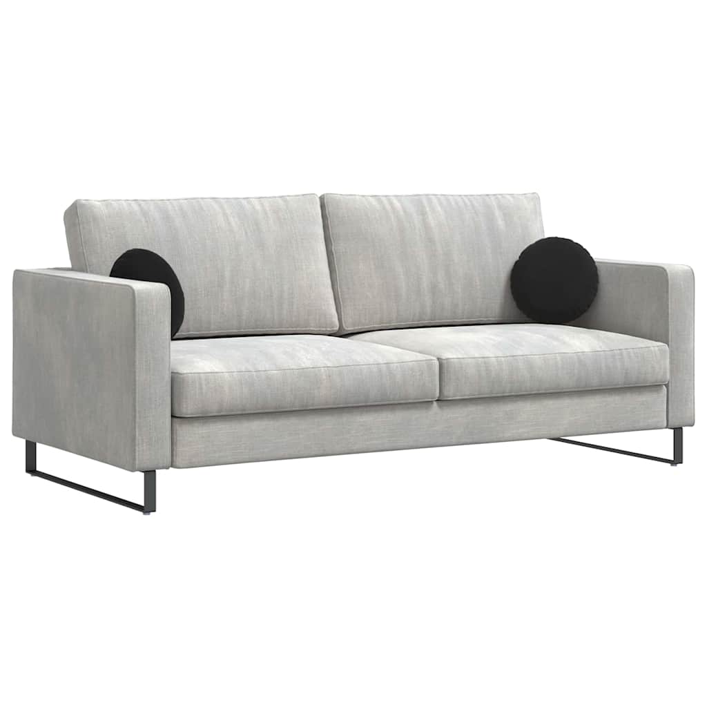 Cuscini per Seduta 2 pcs Nero Ã˜ 40 x 13 cm Velluto
