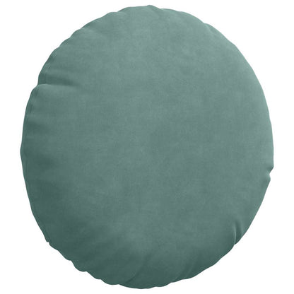Cuscini per Seduta 2 pcs Verde Mare Ã˜ 40 x 13 cm Velluto