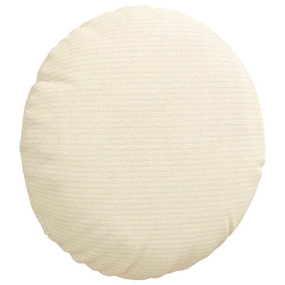 Cuscini per Seduta 2 pcs Crema Ã˜ 30 cm Tessuto in Cords