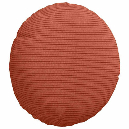 Cuscini per Seduta 2 pcs Rosso Arancio Ã˜ 30 cm Tessuto in Cords