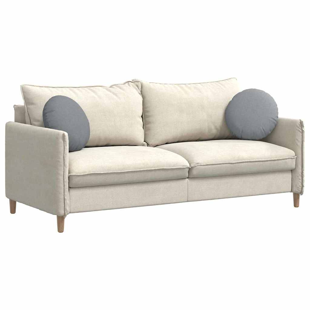 Cuscini per Seduta 2 pcs Grigio chiaro Ã˜40 x 13 cm Tessuto