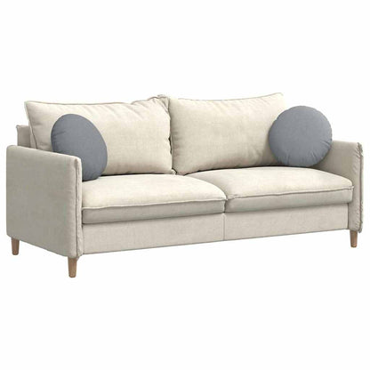 Cuscini per Seduta 2 pcs Grigio chiaro Ã˜40 x 13 cm Tessuto