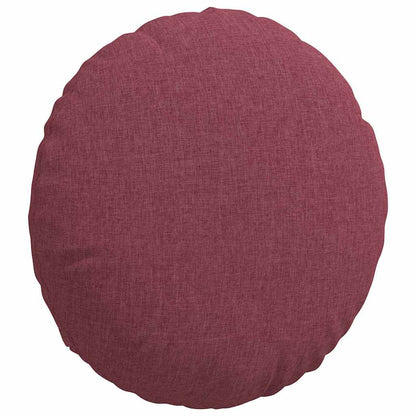 Cuscini per Seduta 2 pcs Rosso Vino Ã˜40 x 13 cm Tessuto