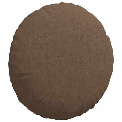 Cuscini per Seduta 2 pcs Marrone Ã˜40 x 13 cm Tessuto