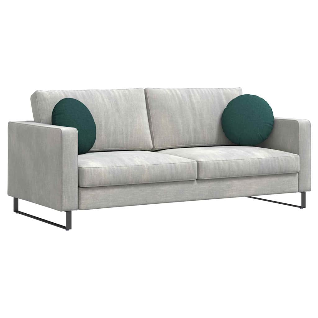 Cuscini per Seduta 2 pcs Verde Scuro Ã˜40 x 13 cm Tessuto