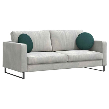 Cuscini per Seduta 2 pcs Verde Scuro Ã˜40 x 13 cm Tessuto