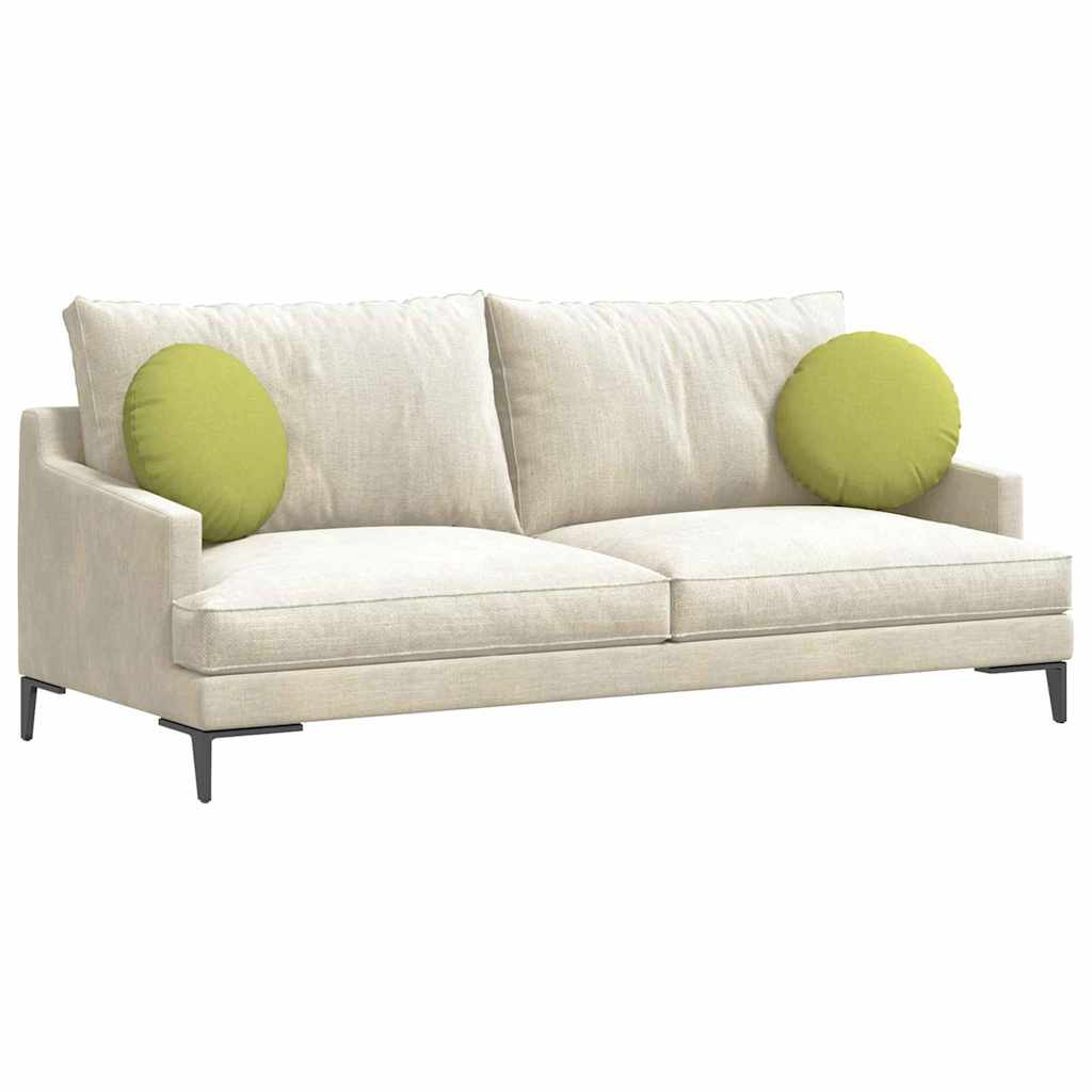 Cuscini per Seduta 2 pcs Verde chiaro Ã˜40 x 13 cm Tessuto