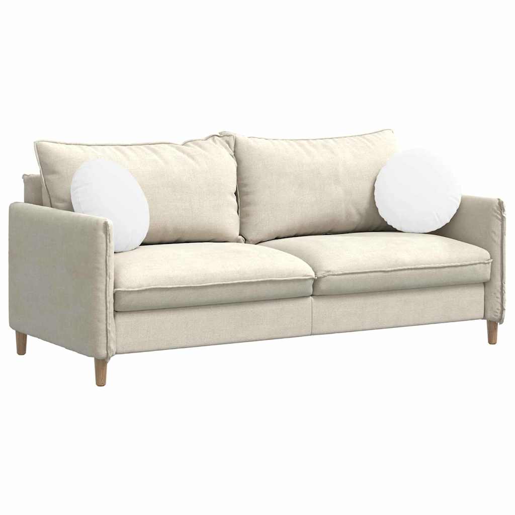 Cuscini per Seduta 2 pcs Bianco Ã˜40 x 13 cm Tessuto