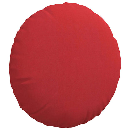 Cuscini per Seduta 2 pcs Rosso Ã˜40 x 13 cm Tessuto