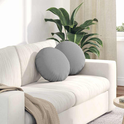 Cuscini per Seduta 2 pcs Grigio Nuvola Ã˜40 x 13 cm Tessuto