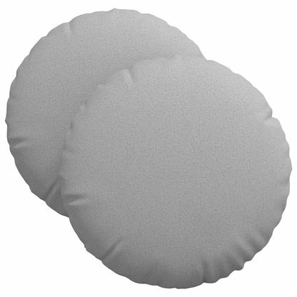 Cuscini per Seduta 2 pcs Grigio Nuvola Ã˜40 x 13 cm Tessuto