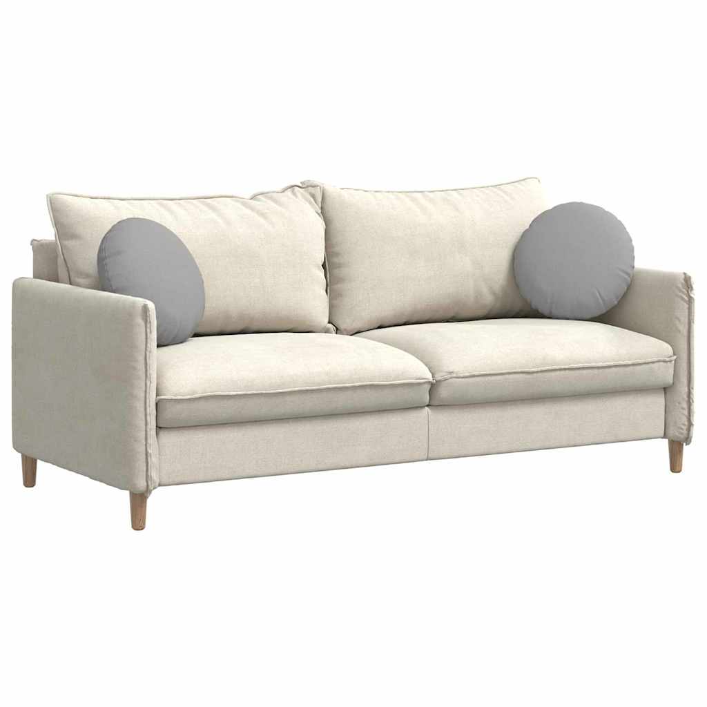 Cuscini per Seduta 2 pcs Grigio Nuvola Ã˜40 x 13 cm Tessuto