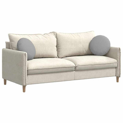 Cuscini per Seduta 2 pcs Grigio Nuvola Ã˜40 x 13 cm Tessuto