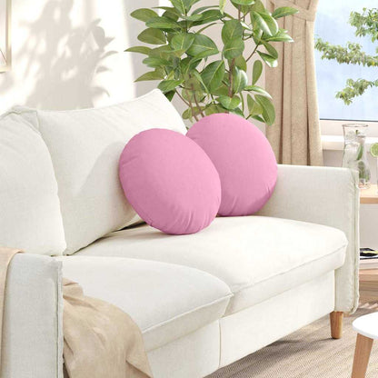 Cuscini per Seduta 2 pcs Rosa Ã˜40 x 13 cm Tessuto