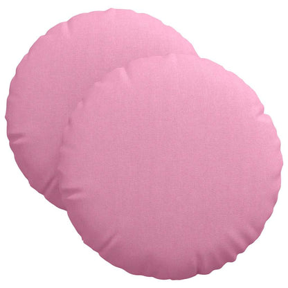 Cuscini per Seduta 2 pcs Rosa Ã˜40 x 13 cm Tessuto