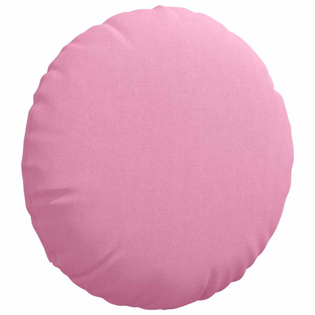 Cuscini per Seduta 2 pcs Rosa Ã˜40 x 13 cm Tessuto
