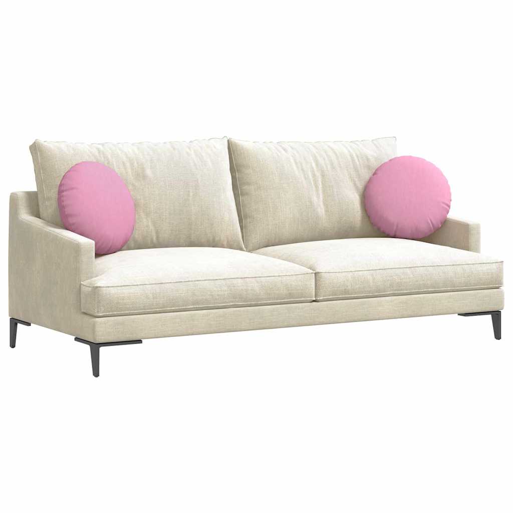Cuscini per Seduta 2 pcs Rosa Ã˜40 x 13 cm Tessuto