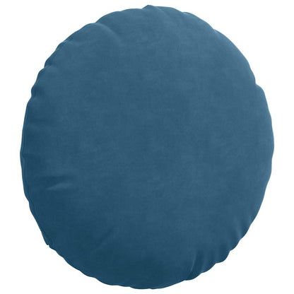Cuscini per Seduta 2 pcs Blu Ã˜ 40 x 13 cm Velluto