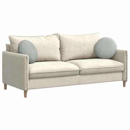 Cuscini per Seduta 2 pcs Grigio chiaro Ã˜ 40 x 13 cm Velluto