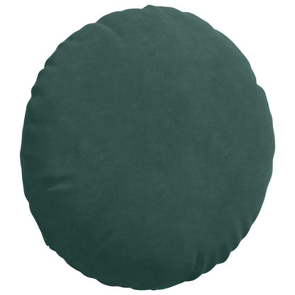 Cuscini per Seduta 2 pcs Verde Scuro Ã˜ 40 x 13 cm Velluto
