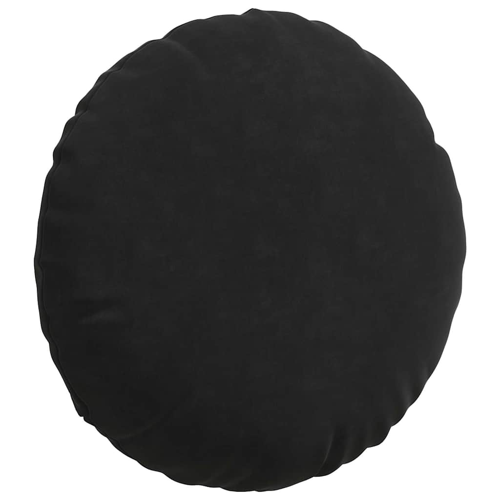Cuscini per Seduta 2 pcs Nero Ã˜ 40 x 13 cm Velluto