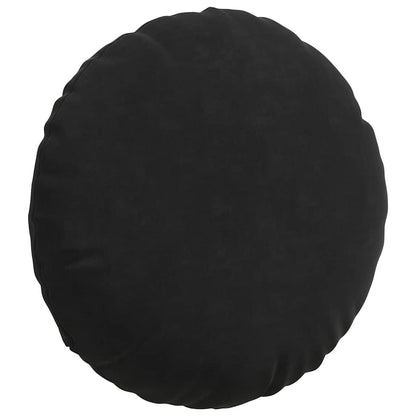 Cuscini per Seduta 2 pcs Nero Ã˜ 40 x 13 cm Velluto