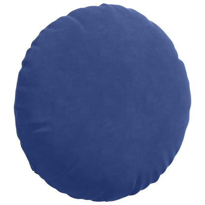 Cuscini per Seduta 2 pcs Blu Polizia Ã˜ 40 x 13 cm Velluto