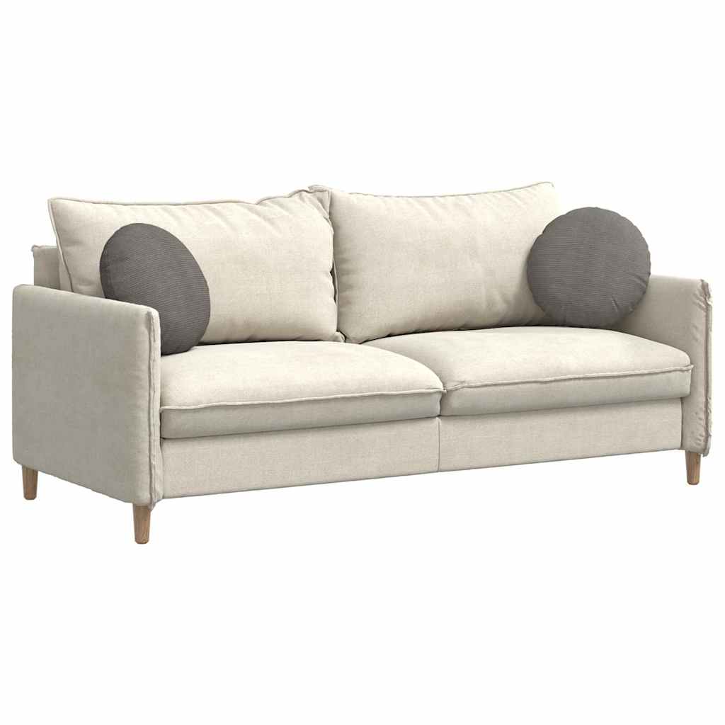 Cuscini per Seduta 2 pcs Grigio chiaro Ã˜ 40 cm Tessuto in Cords