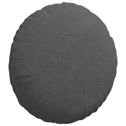 Cuscini per Seduta 2 pcs Grigio scuro Ã˜ 40 cm Tessuto in Cords