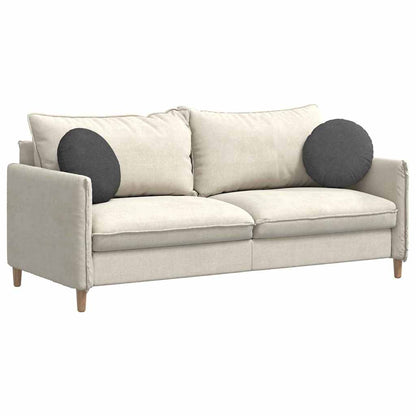 Cuscini per Seduta 2 pcs Grigio scuro Ã˜ 40 cm Tessuto in Cords