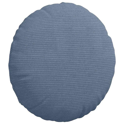 Cuscini per Seduta 2 pcs Blu Ã˜ 40 cm Tessuto in Cords