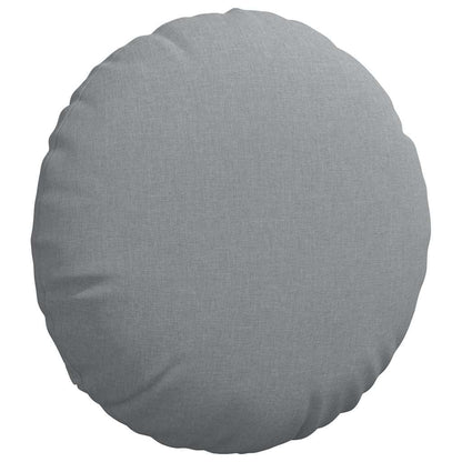 Cuscini per Seduta 2 pcs Grigio chiaro Ã˜50 x 19 cm Tessuto