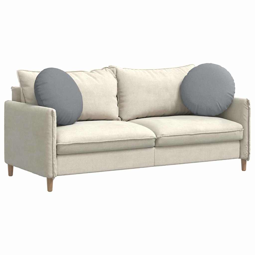 Cuscini per Seduta 2 pcs Grigio chiaro Ã˜50 x 19 cm Tessuto