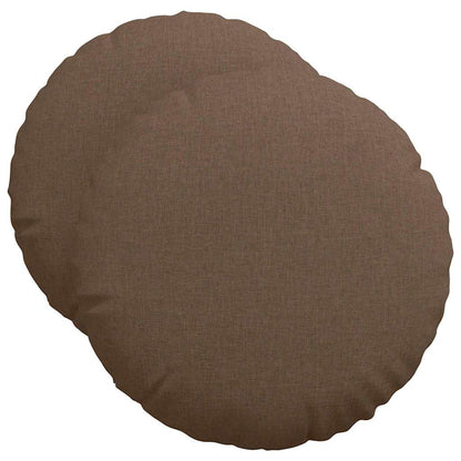 Cuscini per Seduta 2 pcs Marrone Ã˜50 x 19 cm Tessuto