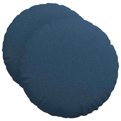 Cuscini per Seduta 2 pcs Blu Ã˜50 x 19 cm Tessuto