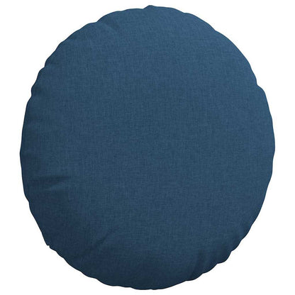 Cuscini per Seduta 2 pcs Blu Ã˜50 x 19 cm Tessuto