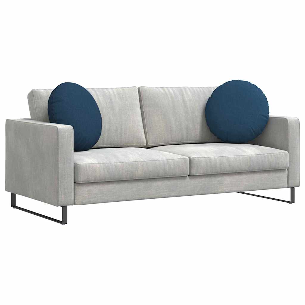 Cuscini per Seduta 2 pcs Blu Ã˜50 x 19 cm Tessuto