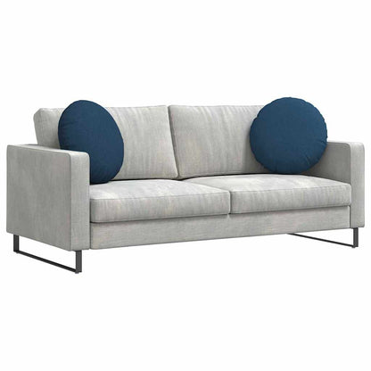 Cuscini per Seduta 2 pcs Blu Ã˜50 x 19 cm Tessuto