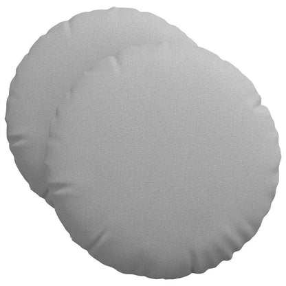 Cuscini per Seduta 2 pcs Grigio Nuvola Ã˜50 x 19 cm Tessuto