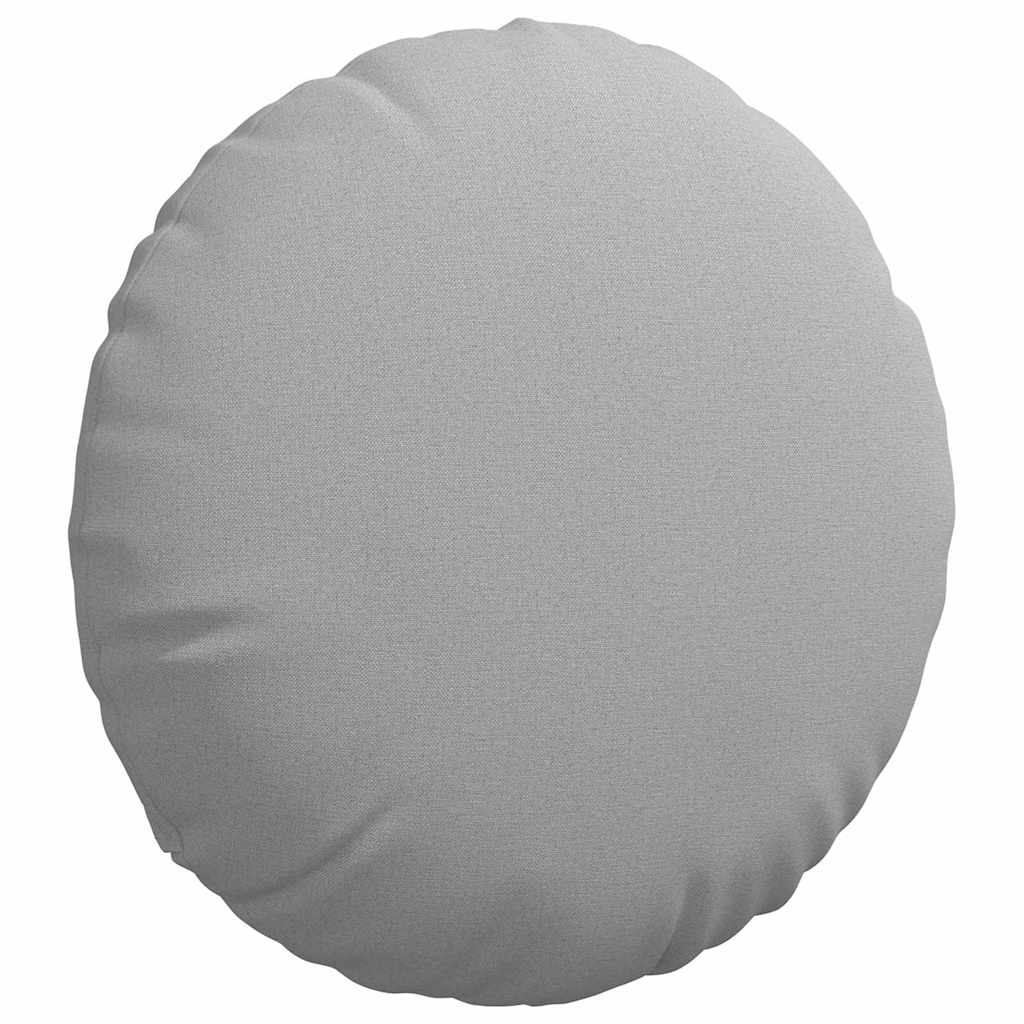 Cuscini per Seduta 2 pcs Grigio Nuvola Ã˜50 x 19 cm Tessuto