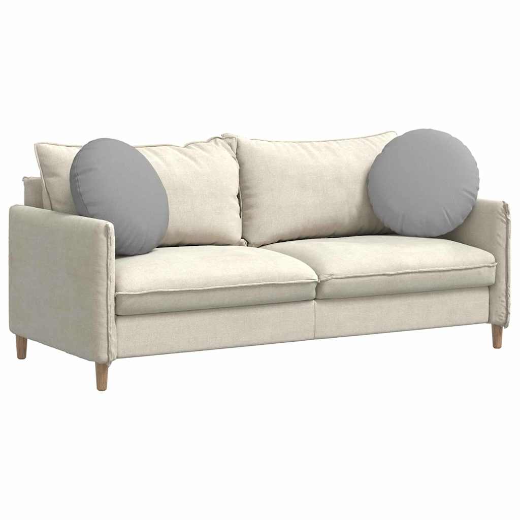 Cuscini per Seduta 2 pcs Grigio Nuvola Ã˜50 x 19 cm Tessuto