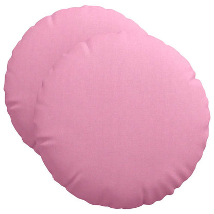 Cuscini per Seduta 2 pcs Rosa Ã˜50 x 19 cm Tessuto