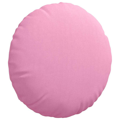 Cuscini per Seduta 2 pcs Rosa Ã˜50 x 19 cm Tessuto