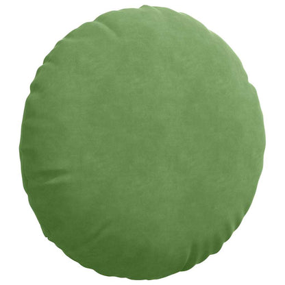 Cuscini per Seduta 2 pcs Verde chiaro Ã˜ 40 x 13 cm Velluto