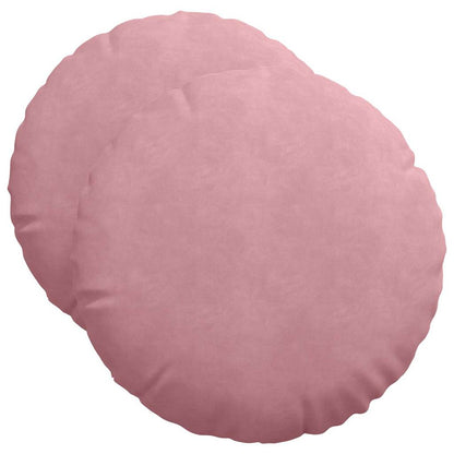 Cuscini per Seduta 2 pcs Rosa Ã˜ 40 x 13 cm Velluto