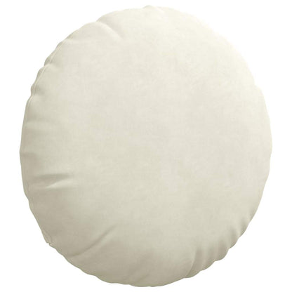 Cuscini per Seduta 2 pcs Crema Ã˜ 40 x 13 cm Velluto