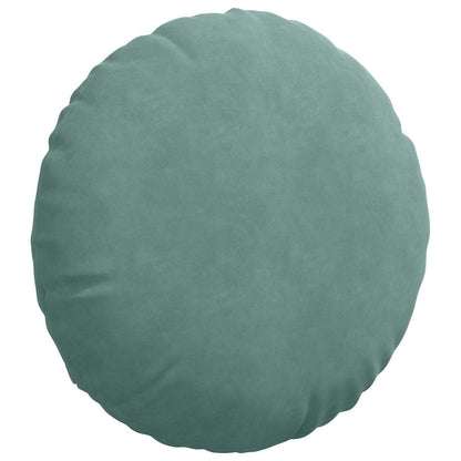 Cuscini per Seduta 2 pcs Verde Mare Ã˜ 40 x 13 cm Velluto