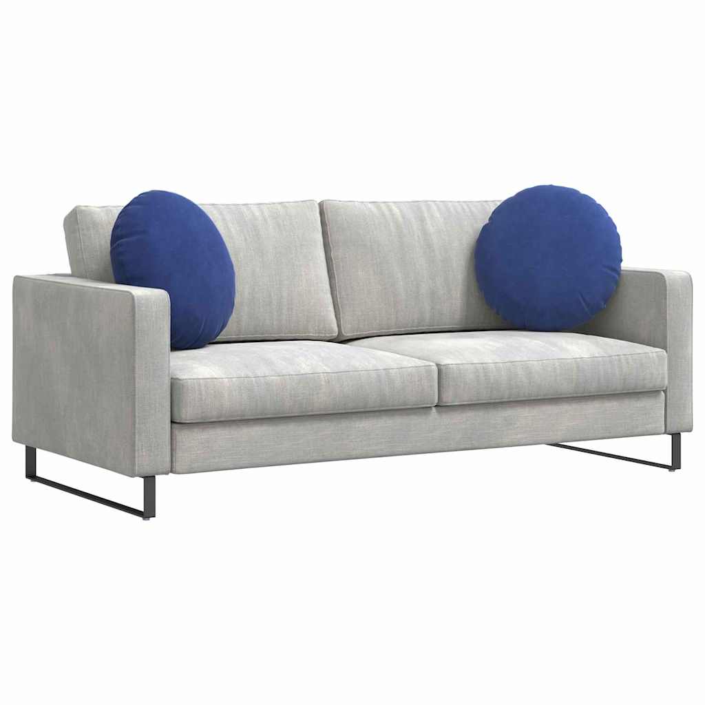 Cuscini per Seduta 2 pcs Blu Polizia Ã˜ 40 x 13 cm Velluto